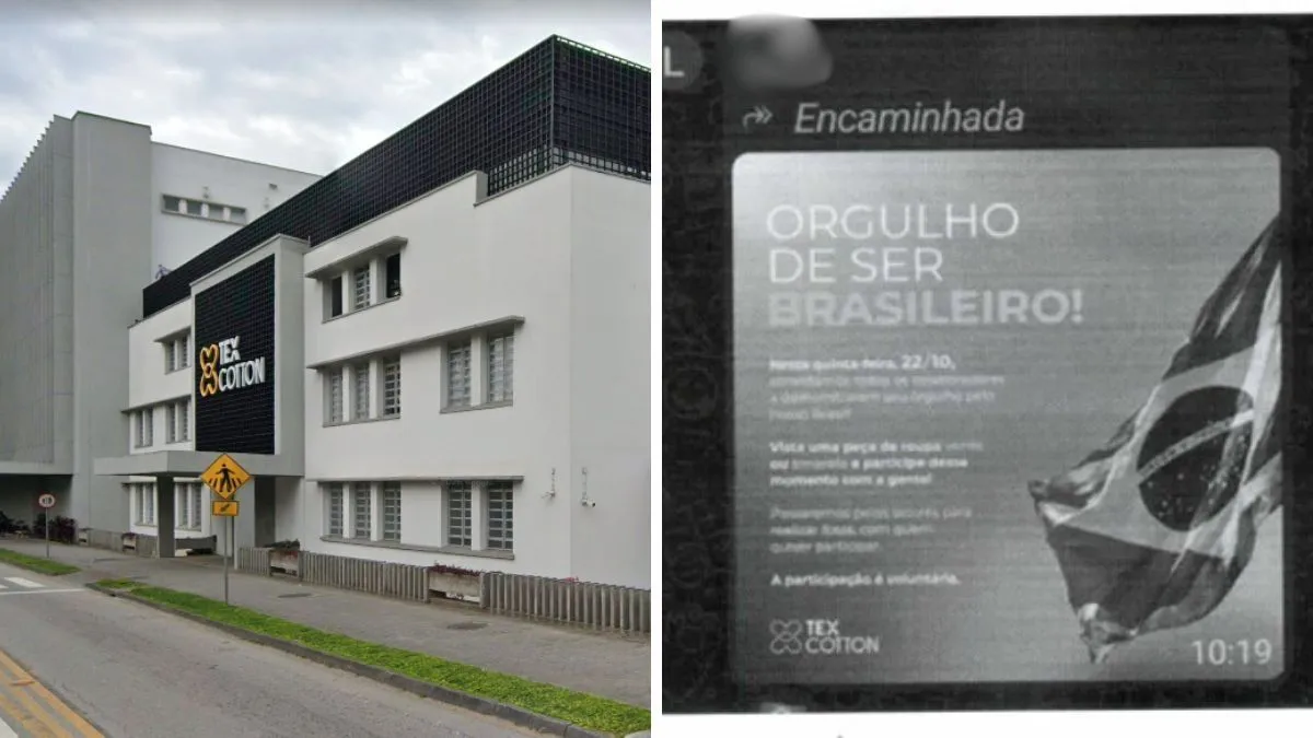 Empresa têxtil em SC é acusada de assédio eleitoral por convocar funcionários a usarem verde e amarelo